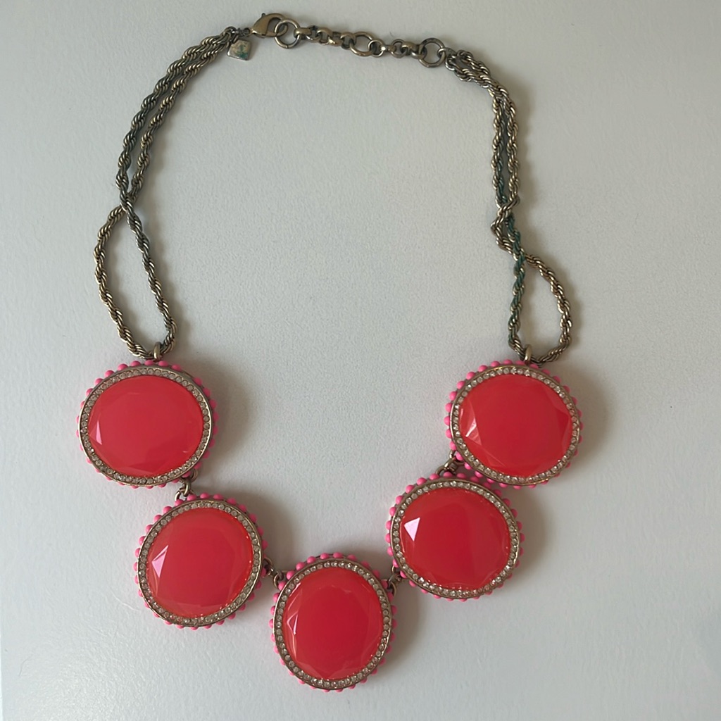 Hot Pink Statement Necklace 10$